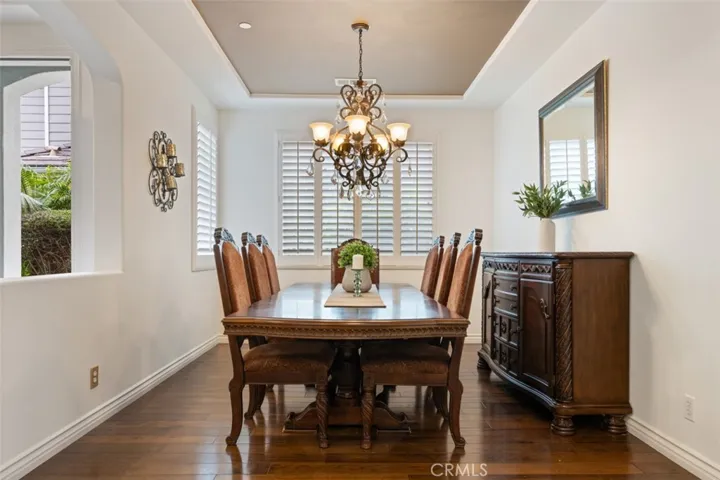 Inviting dining area that is perfect for entertaining.
