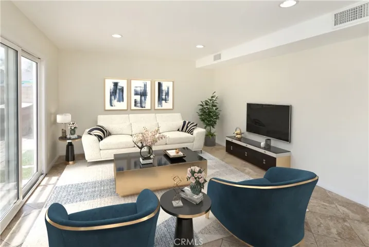 Virtually Staged Family Room
