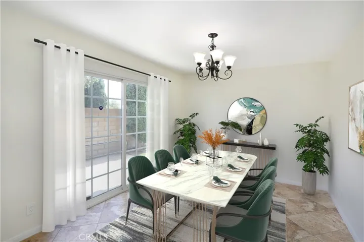 Virtually Staged Dining Room