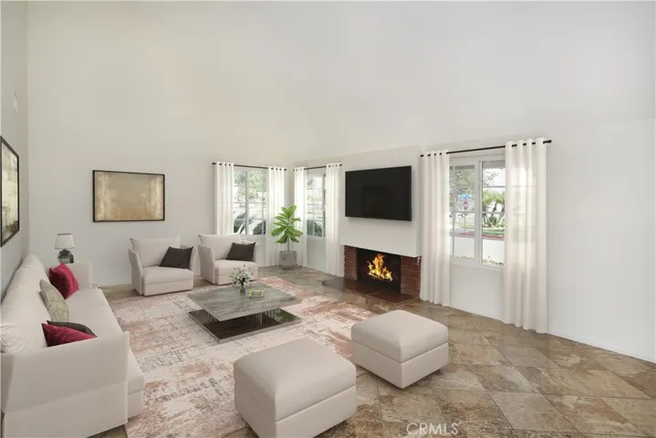Virtually Staged Living Room