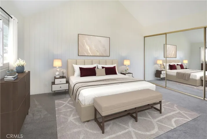 Virtually Staged Main Bedroom