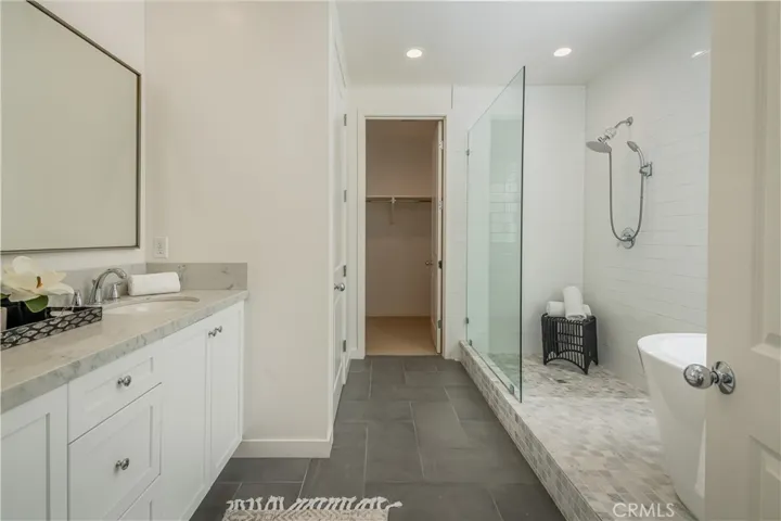 Primary bath with double vanity