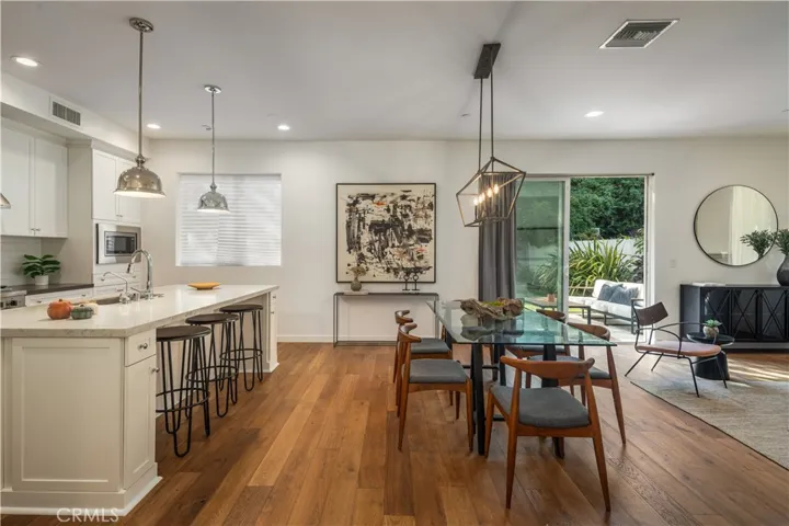 View into open floorplan