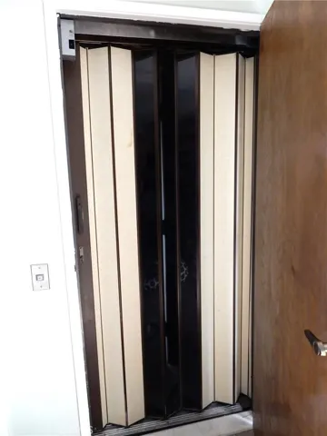 Elevator with the door open.
