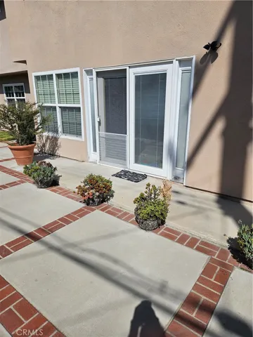 Slider off of the family room to the back yard.
