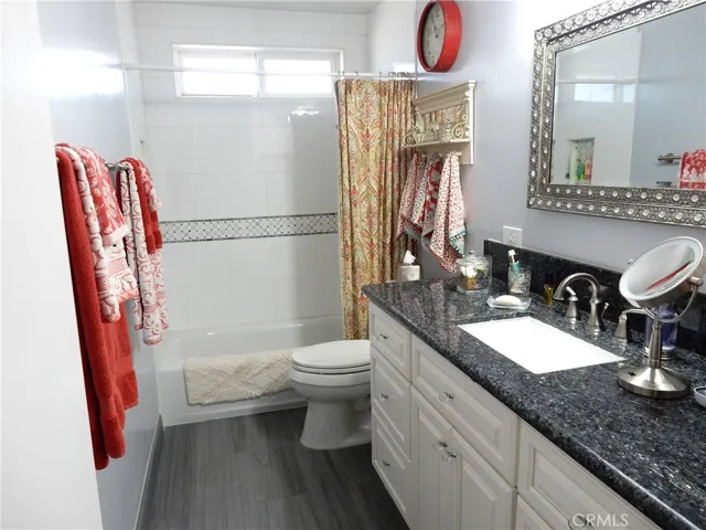 Full bath upstairs near bedrooms.