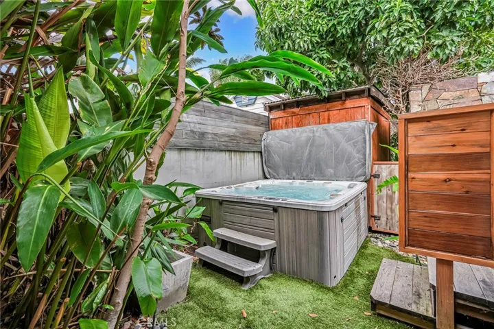 Relax in the hot tub.