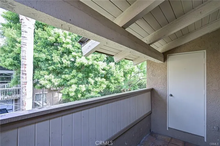 Private Patio with storage closet