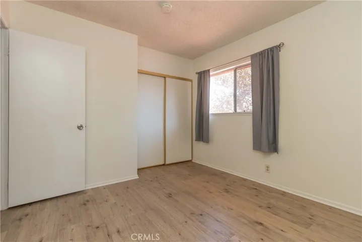 Second bedroom closet is ample.