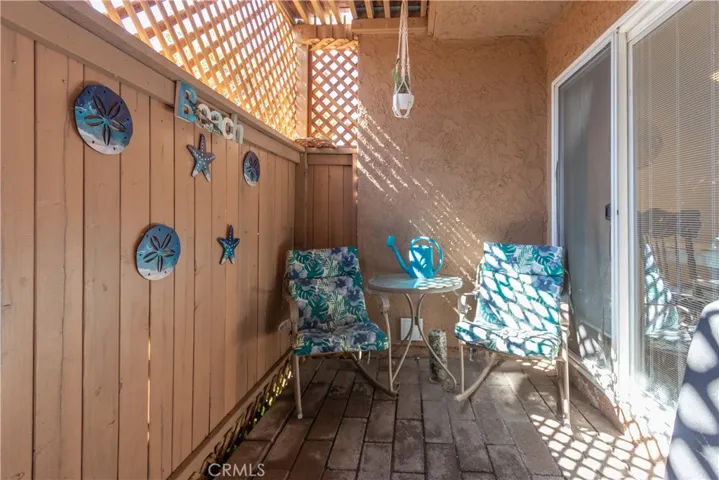 Fully fenced and private patio.