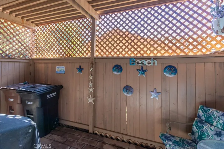 Patio near dining room.
