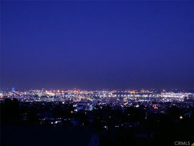 Sparkling City & Harbor View at Night