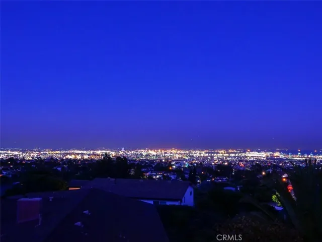 Sparkling City View at Night