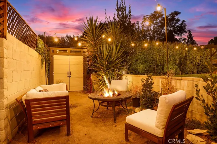 Firepit lounge area