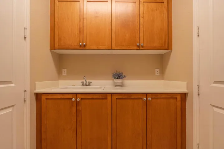 Utility sink and storage in Laundry