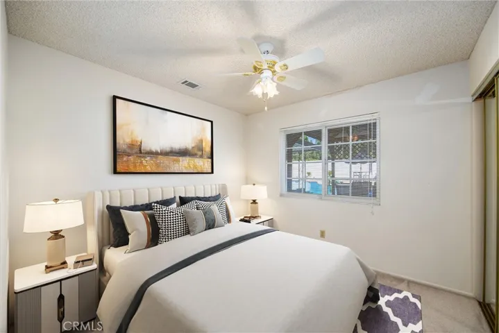 digitally staged bedroom