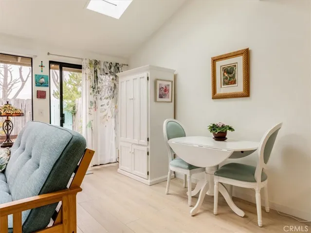 View of living room from kitchen.