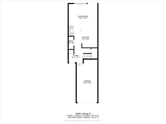 Floorplan of bottom level.