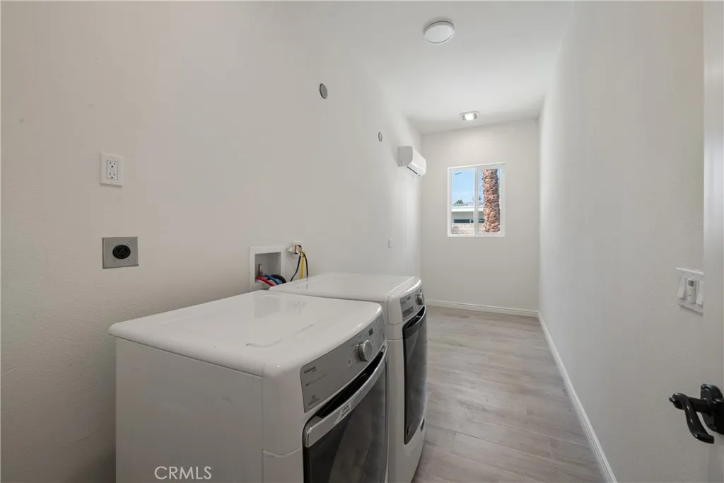 Full laundry room space off of the garage