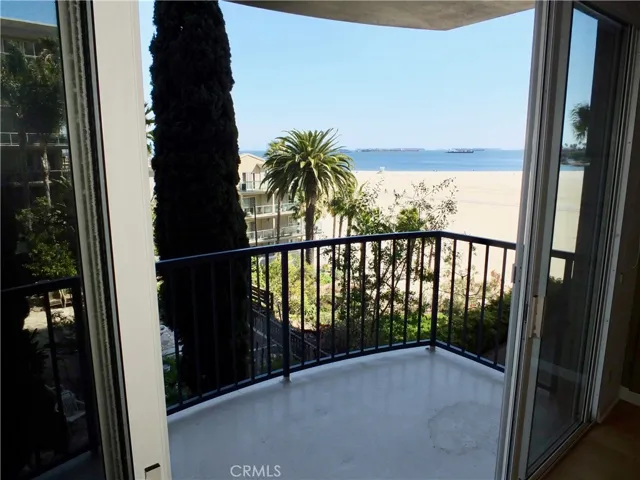 Balcony with Ocean, coastline and island view.