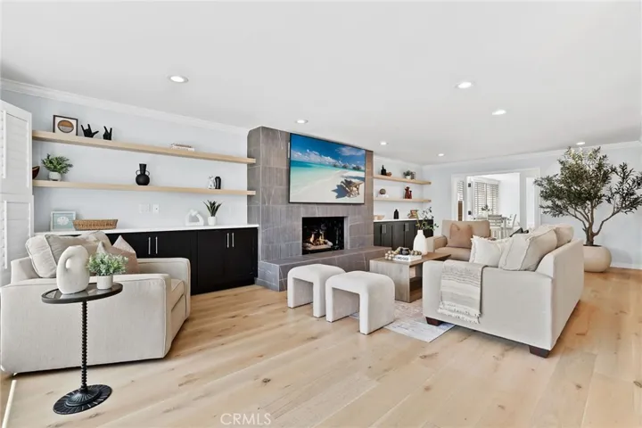 main living room with fireplace