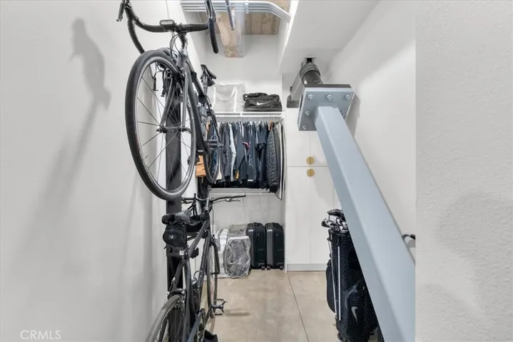 Bonus storage space inside unit