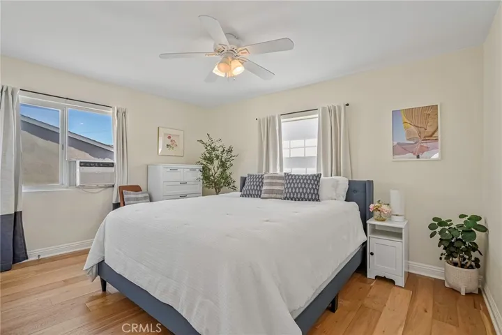 Bedroom with step-in closet.