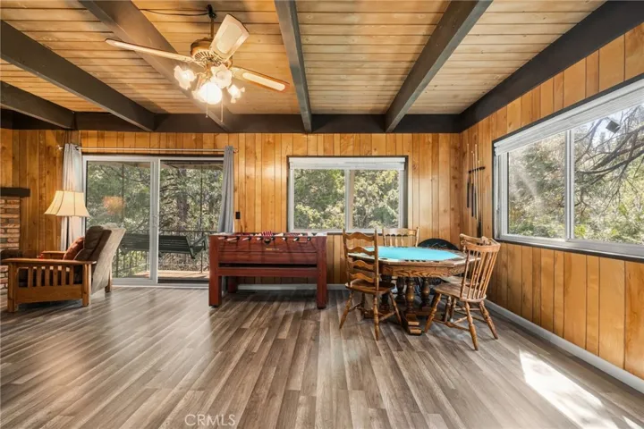Gorgeous brand new wood flooring and the 2nd level game  room!
