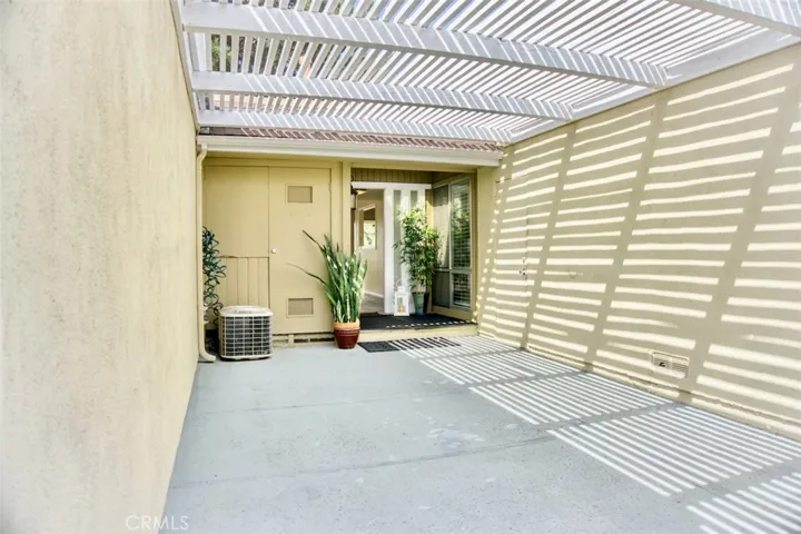 Carport is private but allows lots of light