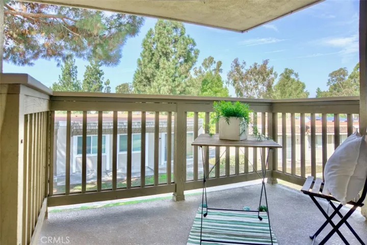 Serene balcony with lovely views
