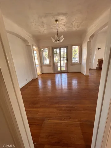 dining area with door to enclosed patio