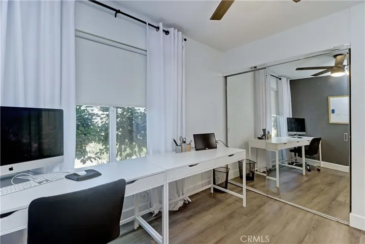 Secondary bedroom currently being used as an office.
