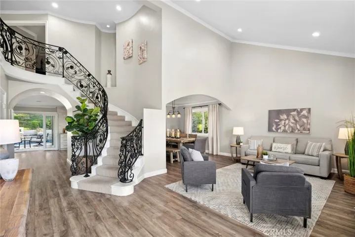 Formal entryway & formal living room