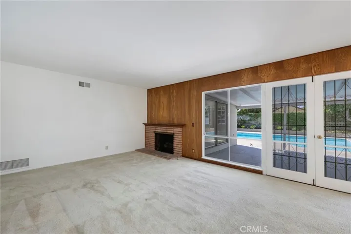 Dining Room and Living Room with Fire place