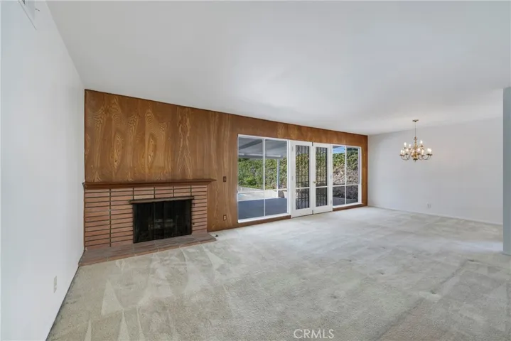 Dining Room and Living Room with Fire place