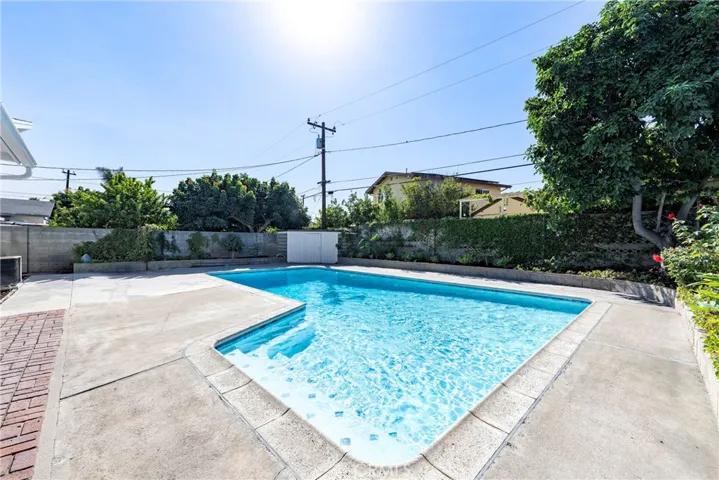 Newly replastered and tiled swimming pool