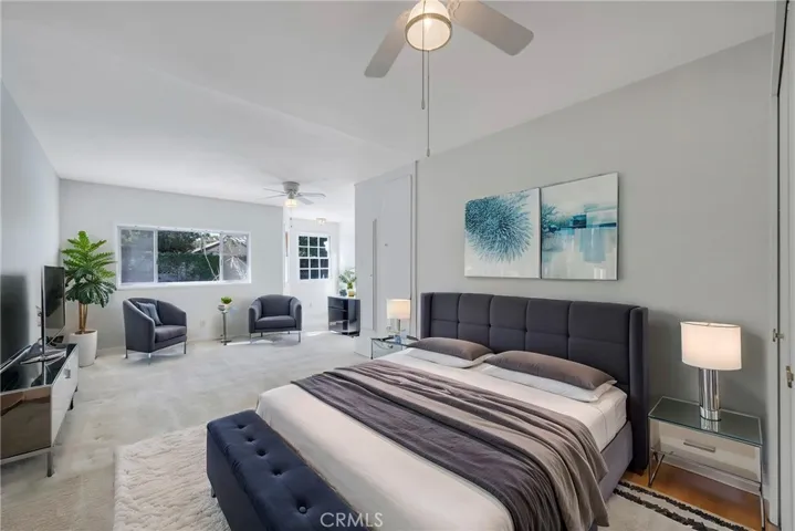 Virtual Staging of giant Bedroom