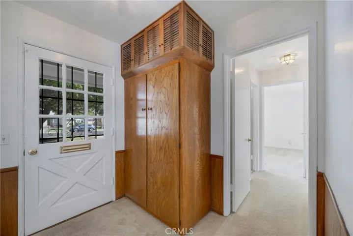Foyer and hall closet