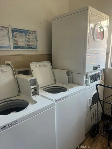 One of two laundry rooms
