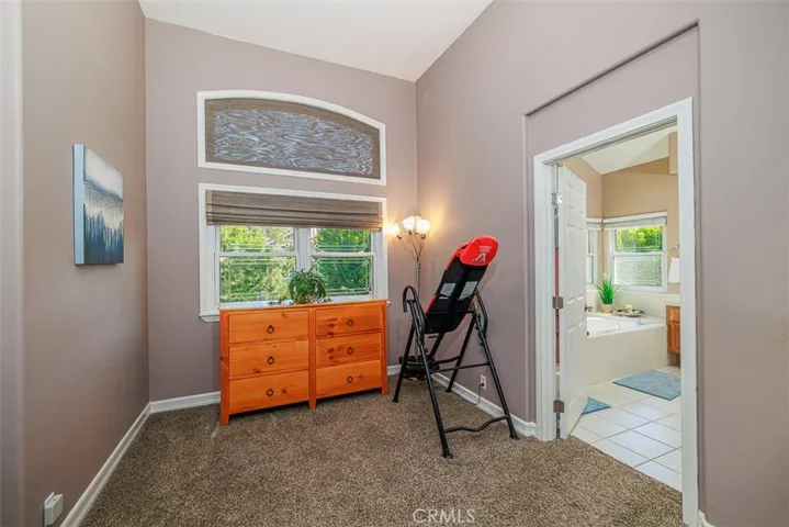 Retreat area in the primary bedroom