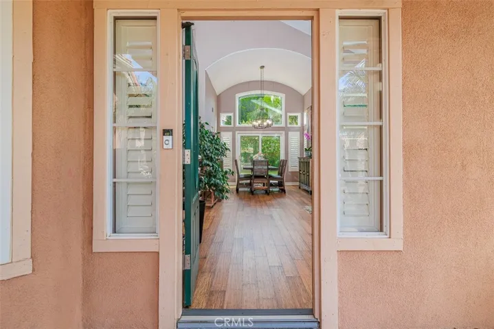 Stepping through the doorway
