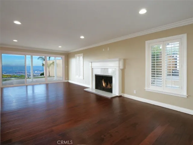 Living room with view