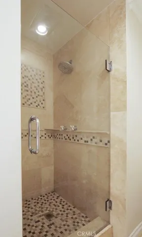 Shower in Main Floor Bathroom