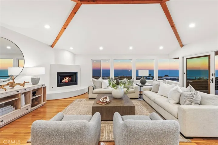 great room with fireplace