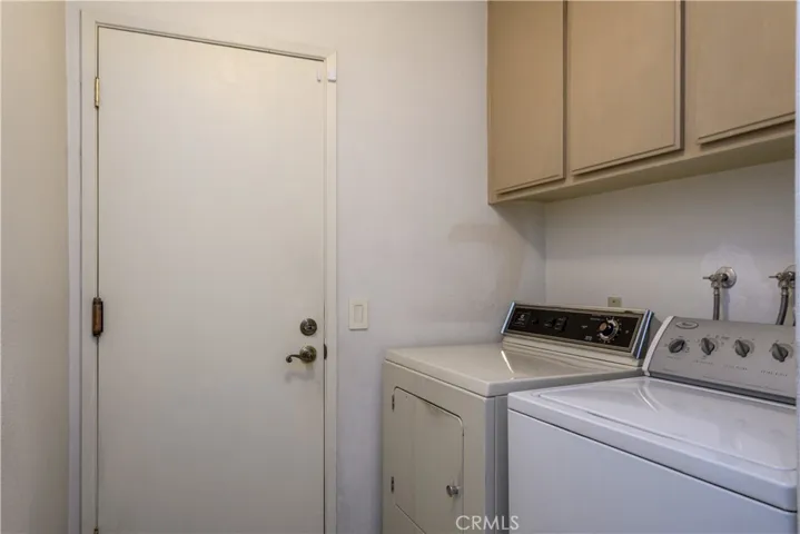 laundry downstairs by garage entrance