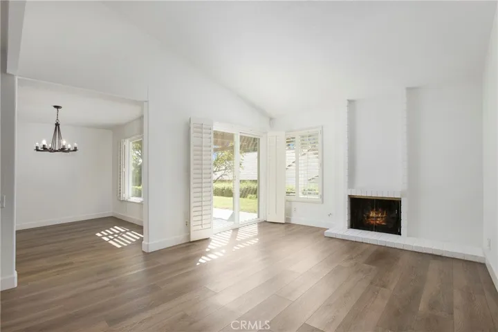 Living Room / Sliding door entry to backyard