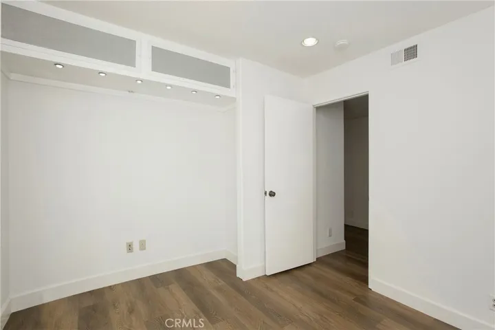 Bedroom #2 (used as an office) with recessed lighting