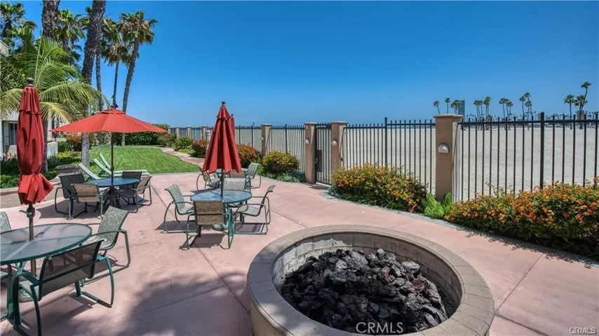 The fire pit area
