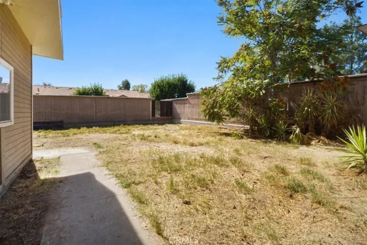 The large backyard has endless possibilities.