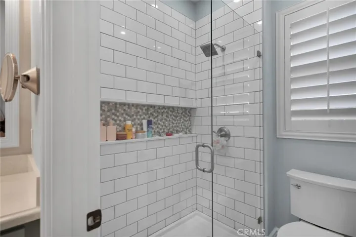 Beautifully updated shower